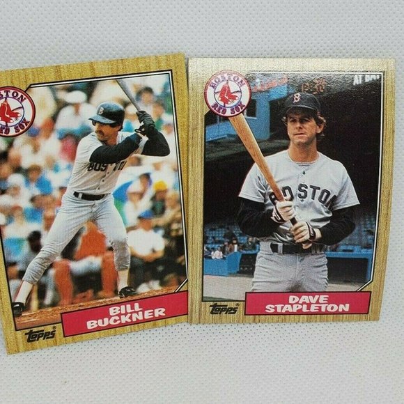6 Vintage 1987 Boston Red Sox Topps Baseball Cards - Picture 3 of 8